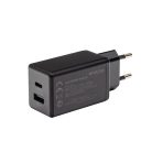 PATONA PD45W USB-C // USB-A PREMIUM töltő (PD3.0 // QC3.0) (black)