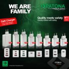 PATONA PD100W 2x USB-C // USB-A PREMIUM töltő (PD3.0 // QC3.0) (white) (2647)