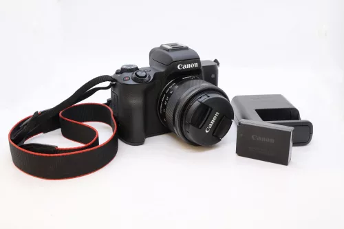 Canon EOS M50 váz + EF-M 15-45mm / 3.5-6.3 IS STM - (HASZNÁLT - SECOND HAND)