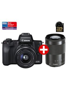   Canon EOS M50 váz (black) + EF-M 15-45mm IS STM + EF-M 55-200mm IS STM (2680C022)