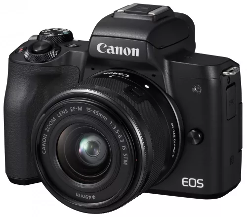 Canon EOS M50 váz (black) + EF-M 15-45mm IS STM + EF-M 22mm /2.0 STM (2680C032)