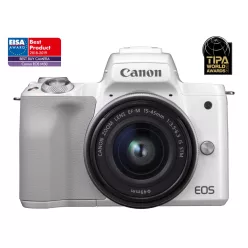   Canon EOS M50 váz (white) + EF-M 15-45mm /3.5-6.3 IS STM (2681C012)