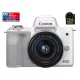 Canon EOS M50 váz (white) + EF-M 15-45mm /3.5-6.3 IS STM (2681C012)