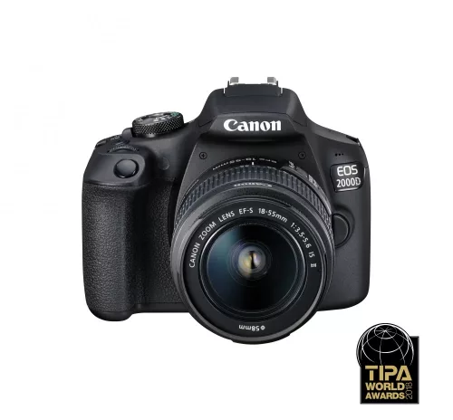 Canon EOS 2000D + EF-S 18-55mm / 3.5-5.6 IS II (Value Up Kit) (2728C013)