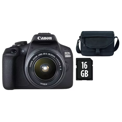 Canon EOS 2000D + EF-S 18-55mm / 3.5-5.6 IS II (Value Up Kit) (2728C013)
