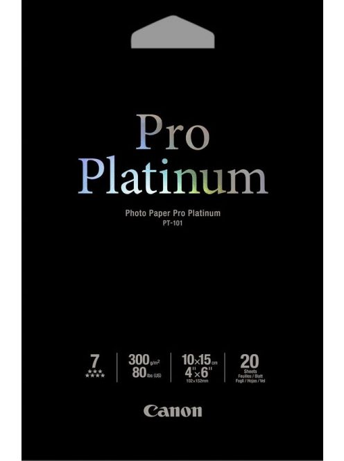 Canon PT-101 Photo Paper Pro (Platinum) (10x15cm) (20 lap) (2768B013)