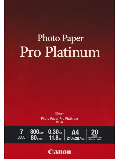 Canon PT-101 Photo Paper Pro Platinium (A4) (20 lap) (2768B016)