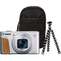   Canon PowerShot SX740HS LITE EDITION (silver) (TRAVEL KIT) (2956C046)