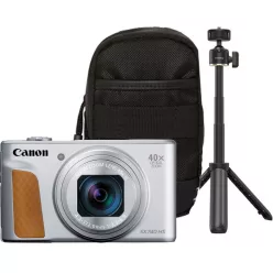   Canon PowerShot SX740HS LITE EDITION (silver) (TRAVEL KIT) (2956C046)