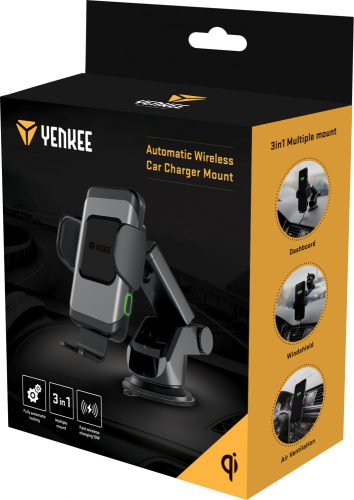 Yenkee YSM 610 automata autós mobiltartó (30017095)
