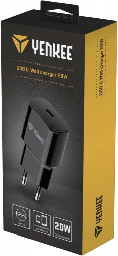 Yenkee YAC 2033BK USB-C töltő (PD) (20W) (30018742)
