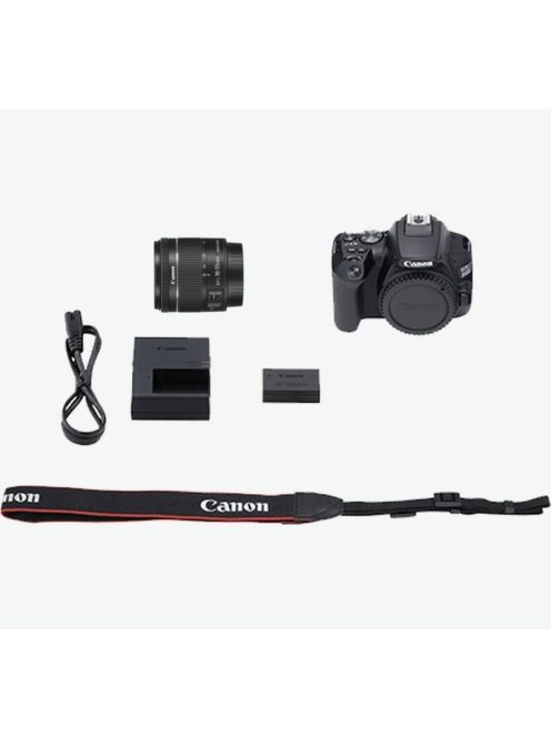 Canon EOS 250D Gehäuse 1+2 Jahre Garantie** + EF-S 18-55mm /4-5.6 IS STM, schwarz (3454C002)