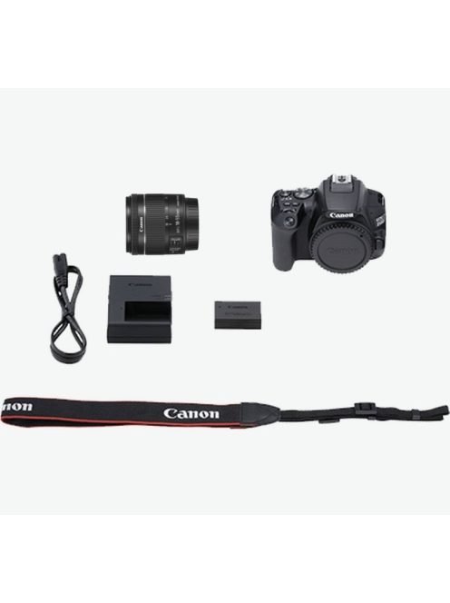 Canon EOS 250D body 1+2 years warranty** + EF-S 18-55mm /4-5.6 IS STM, black (3454C002)