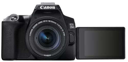Canon EOS 250D body 1+2 years warranty** + EF-S 18-55mm /4-5.6 IS STM, black (3454C002)