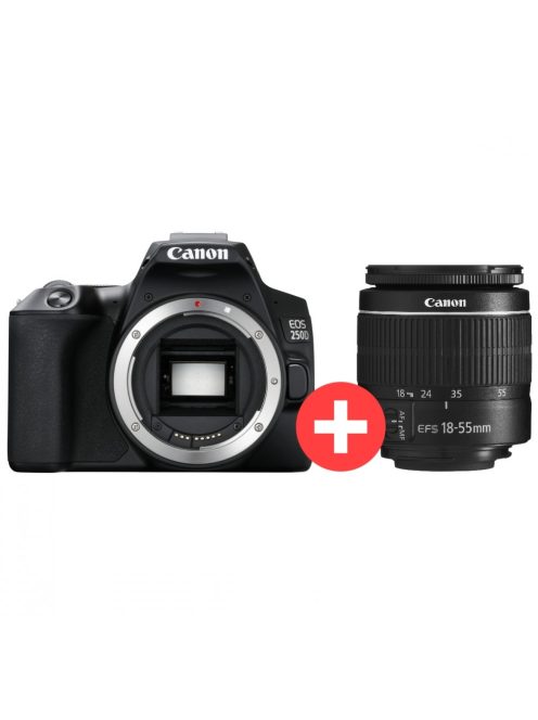 Canon EOS 250D váz + EF-S 18-55mm / 3.5-5.6 III (black) (3454C003)