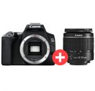Canon EOS 250D body 1+2 years warranty** + EF-S 18-55mm /3.5-5.6 III, black (3454C003)