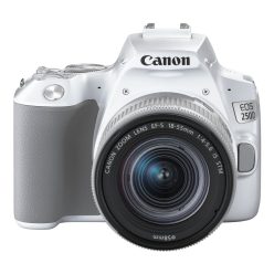   Canon EOS 250D body 1+2 years warranty** + EF-S 18-55mm /4-5.6 IS STM, white (3458C001)