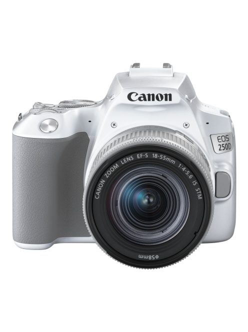 Canon EOS 250D body 1+2 years warranty** + EF-S 18-55mm /4-5.6 IS STM, white (3458C001)