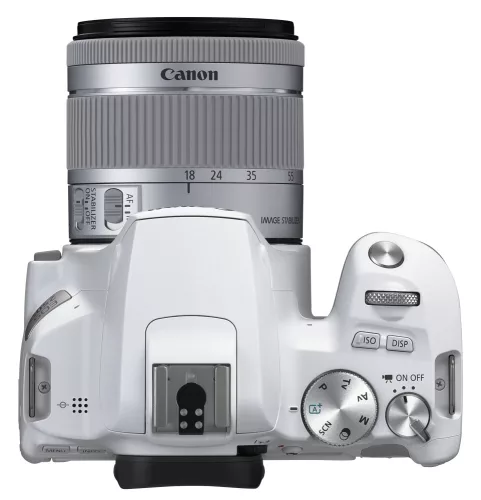 Canon EOS 250D body 1+2 years warranty** + EF-S 18-55mm /4-5.6 IS STM, white (3458C001)