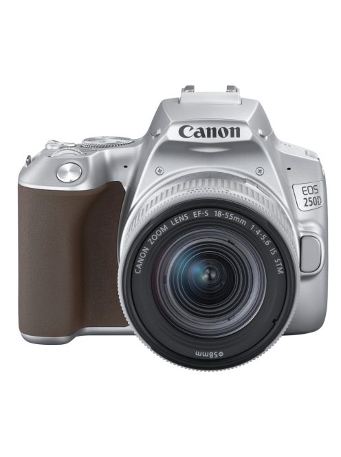 Canon EOS 250D body 1+2 years warranty** + EF-S 18-55mm /4-5.6 IS STM, silver (3461C001)