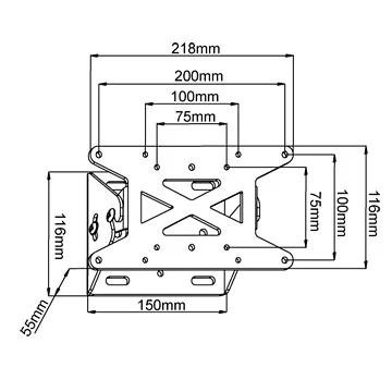 Stell SHO 1028 dönthető 13"-30" TV tartó konzol