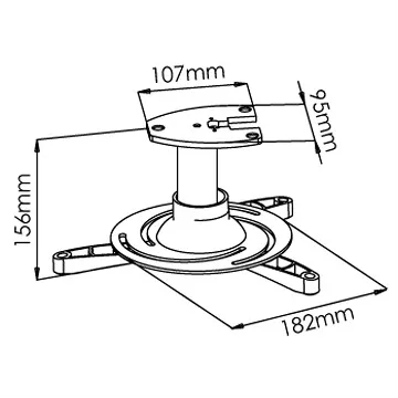 Stell SHO 1029 mennyezeti projektor tartó konzol