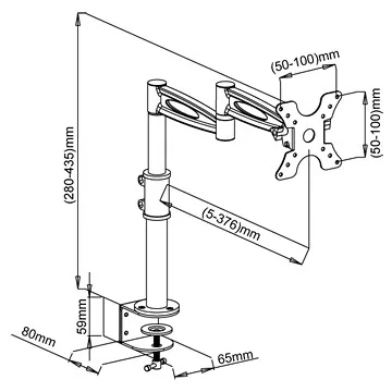 STELL SHO 1032 SINGLE monitortartó (13”-30”)