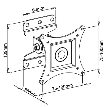 Stell SHO 1100-dönthető, elforgatható 13"-30" TV tartó konzol