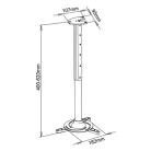 Stell SHO 1090S kihúzható mennyezeti projektor tartó konzol