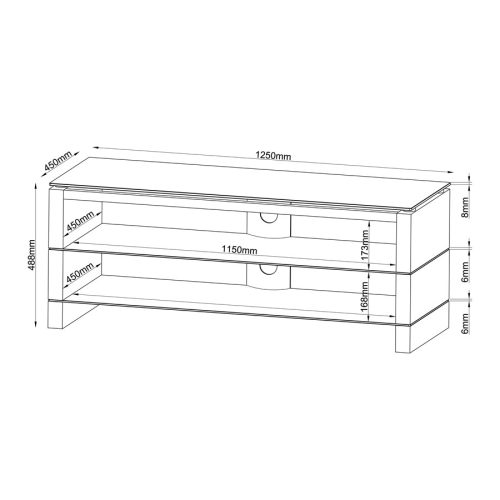 Stell SHO 1142-univerzális TV-asztal - fehér színű