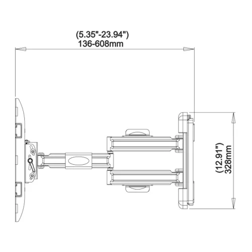 Stell SHO 8050 PRO PROFESSZIONÁLIS KIHÚZHATÓ ÁLLÍTHATÓ TV-TARTÓ KONZOL 30" - 60"