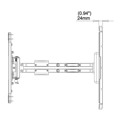 Stell SHO 8050 PRO PROFESSZIONÁLIS KIHÚZHATÓ ÁLLÍTHATÓ TV-TARTÓ KONZOL 30" - 60"