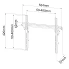 Stell SHO 2041-dönthető 40"-70" TV tartó konzol