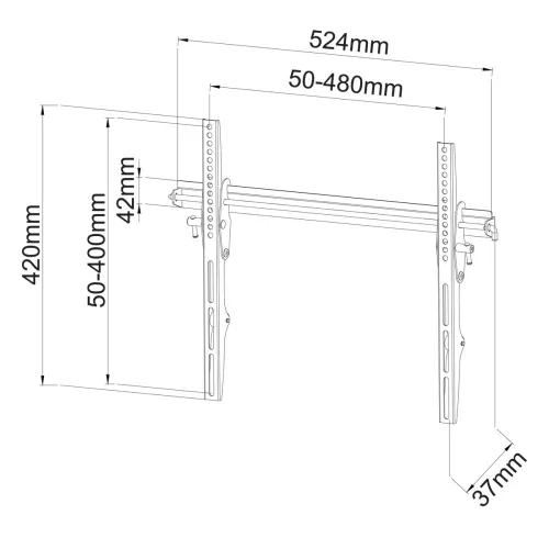 Stell SHO 2041-dönthető 40"-70" TV tartó konzol