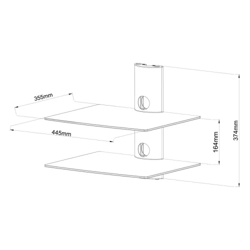Stell SHO 1181 univerzális média polc