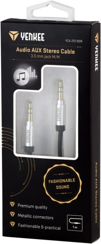 Yenkee YCA 201 BSR Sztereó Audio AUX Hosszabbító Kábel (1m) (35046232)