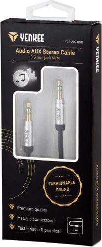 Yenkee YCA 202 BSR Sztereó Audio AUX Hosszabbító Kábel (2m) (35046233)