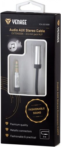 Yenkee YCA 222 BSR Sztereó Audio AUX Hosszabbító Kábel (2m) (35046234)