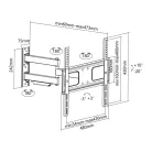 Stell SHO 3600-SLIM kihúzható, állítható 30"-60" TV tartó konzol