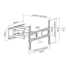 Stell SHO-3610 SLIM kihúzható, állítható 40"-70" TV tartó konzol