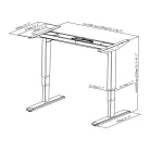 Stell SOS 3000 ülő/álló asztalkeret - motoros