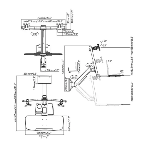 Stell SOS 3110 fali munkaállomás