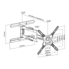 Stell SHO 7610 SLIM KIHÚZHATÓ UNIVERZÁLIS TV TARTÓ 23" - 70"
