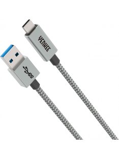   Yenkee YCU 311 GY kábel USB-A /// USB-C (1m) (gray) (35052238)