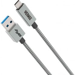   Yenkee YCU 311 GY kábel USB-A /// USB-C (1m) (gray) (35052238)