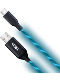   Yenkee YCU 341 BE kábel USB-A /// USB-C (1m) (blue) (LED) (35053491)