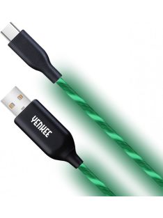   Yenkee YCU 341 kábel USB A 2.0 / USB C (1m) (green) (LED) (35053493)