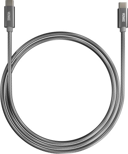 Yenkee YCU C102 SR kábel USB-C /// USB-C (2m) (silver) (35055950)