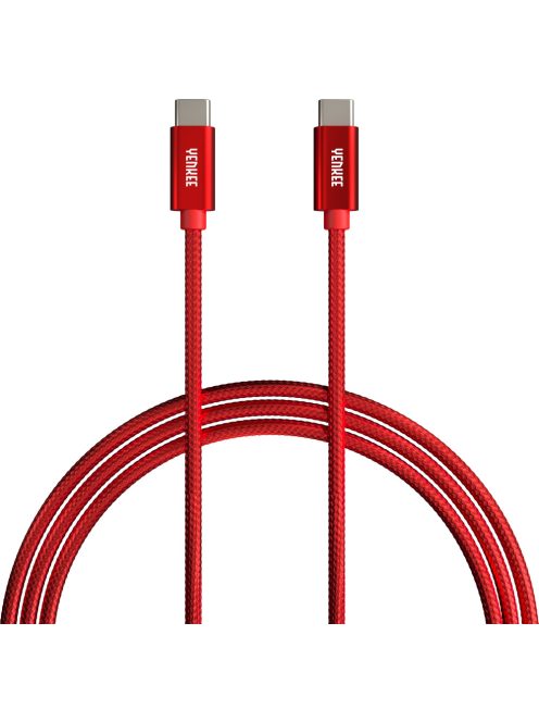 Yenkee YCU C102 RD kábel USB-C /// USB-C (2m) (red) (35056016)