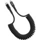 Yenkee YCU 503 BK USB-C // Lightning spirál kábel